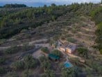 Aerial view of house